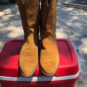 Suede 1883 Lucchese Western Cowboy Boots Size 9 Medium